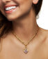 ფოტო #3 პროდუქტის Amethyst Flower Cluster Sunray Heart 18" Pendant Necklace (1-5/8 ct. t.w.) in 10k Gold