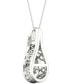 ფოტო #6 პროდუქტის Diamond Infinity Teardrop 18" Pendant Necklace (1/5 ct. t.w.) in 10k White Gold