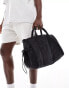 Фото #1 товара ASOS DESIGN small soft holdall with ruched pockets in black