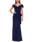 Фото #1 товара Scuba Off-The-Shoulder Gown