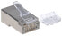 Фото #5 товара Intellinet RJ45 Modular Plugs - Cat6A - STP - 3-prong - for solid wire - 15 µ gold plated contacts - 90 pack - RJ-45 - Grey - Bronze - Polycarbonate - S/UTP (STP) - Gold - 2 g