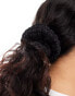 & Other Stories textured hair scrunchie in black