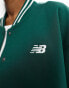 New Balance Sportswear Greatest Hits varsity bomber jacket in green