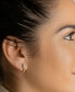 ფოტო #4 პროდუქტის 14K Gold-Plated Snake Crystal Wrap Huggie Earrings