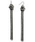 Pavé & Chain Tassel Linear Drop Earrings, Created for Macy's