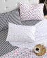 Фото #8 товара Sketchy Stripe Cotton Percale 4 Piece Sheet Set, Full