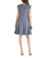 ფოტო #6 პროდუქტის Scoop Neck A-Line Dress with Keyhole Detail