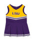 Girls Infant Purple LSU Tigers Time For Recess Cheer Dress