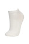 Kadın 5'li Pamuklu Patik Çorap B6036axns