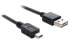 Фото #1 товара Delock 1m USB 2.0 A - mini USB m/m - 1 m - USB A - Mini-USB A - USB 2.0 - Male/Male - Black