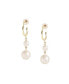 Фото #1 товара Women's Gold Snowball Drop Earrings