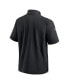 Men's Black Las Vegas Raiders Sideline Coach Short Sleeve Hoodie Quarter-Zip Jacket