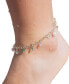 Gold-Tone or Silver-Tone Cultured Pearl And Glass Bead Charm Truvy Anklet