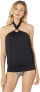 Фото #1 товара MICHAEL Michael Kors 259260 Womens Blouson Halter Tankini Top Swimwear Size S