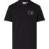 Фото #1 товара CALVIN KLEIN Striped Chest Logo short sleeve T-shirt