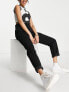 Bershka Petite mom jean in black