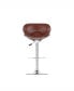 Фото #8 товара Curved Form Fitting Adjustable Barstool in Leatherette, Set of 2
