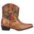 Фото #1 товара Roper Dusty Tooled Inlay Snip Toe Cowboy Booties Womens Size 11 M Casual Boots 0