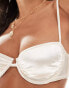 Фото #2 товара & Other Stories shiny bikini bra top in white