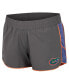 Women's Gray Florida Gators Pull The Switch Running Shorts