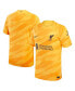 Men's Yellow, Orange Liverpool 2023/24 Goalkeeper Replica Stadium Jersey