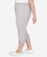Фото #3 товара Plus Size Charleston Twill Capri Pants with Lace Inset Bottom