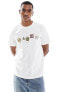 Paul Smith t-shirt with logo badges in white