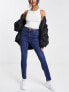 Фото #1 товара New Look lift and shape high waisted skinny jeans in authentic blue wash