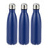 3 x Trinkflasche Edelstahl silber