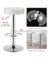 Фото #21 товара Set of 2 Round Bar Stool Adjustable Swivel Pub Chair