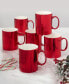 Holiday Lights 16 oz Mugs Set of 6, Service for 6