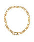 Фото #1 товара ETTIKA 18K Gold Plated Pave Clasp and Chain Necklace