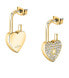 Romantic gold plated earrings with Abbraccio SABG27 crystals