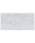 White Snow A Textured Metallic Hand Painted Wall Art by Martin Edwards, 24" x 48" x 1.5"