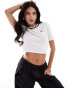 Jordan knitted jumpan top in white