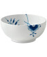 Blue Fluted Mega 8.25" Serving Bowl