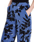 Фото #4 товара Women's Printed Wide-Leg Pull-On Pants