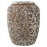 Vase Alexandra House Living Silver Ceramic Aged finish 27 x 27 x 36 cm