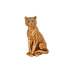 Decorative Figure Romimex Golden Resin Tiger 15 x 21 x 9 cm