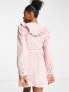 Фото #7 товара Miss Selfridge ruffle yolk corduroy dress in pink