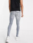 Фото #2 товара Topman super spray on jeans in light wash tint