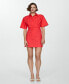 ფოტო #1 პროდუქტის Women's Belt Shirt Dress