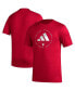 Фото #1 товара Men's Crimson Indiana Hoosiers Stripe Up AEROREADY Pregame T-shirt