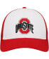 Фото #2 товара Men's White, Scarlet Ohio State Buckeyes Freshman Trucker Adjustable Hat