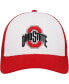 ფოტო #2 პროდუქტის Men's White, Scarlet Ohio State Buckeyes Freshman Trucker Adjustable Hat