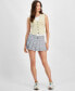 Фото #1 товара Juniors' Pleated Waist-Belt Mini Skirt