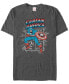 ფოტო #2 პროდუქტის Marvel Men's Comic Collection Retro Captain America Stamp Short Sleeve T-Shirt