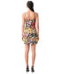 Women's Floral Sequin Sleeveless Mini Dress