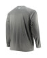 Men's Charcoal Alabama Crimson Tide Big and Tall Terminal Tackle Omni-Shade Long Sleeve Raglan T-shirt