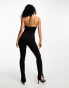 4th & Reckless halterneck cut out jumpsuit in black